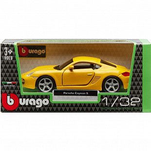 Коллекционная машина Bburago 1:32 Porsche Cayman S (18-43003) yellow