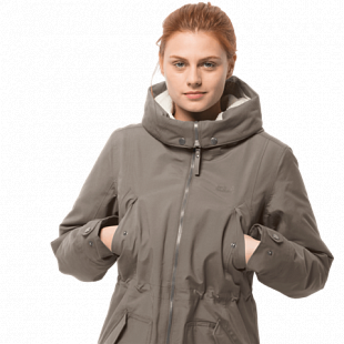 Куртка женская Jack Wolfskin Rocky Point Parka clay