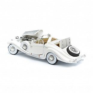 Масштабная модель автомобиля Maisto 1:18 Мерседес Бенц 500 К (36055) white