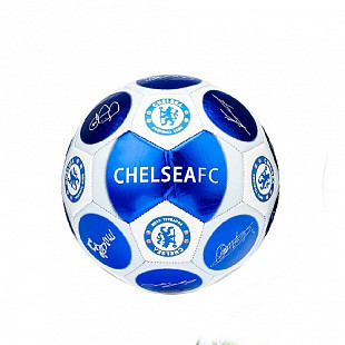 Мяч футбольный D33100 blue/white
