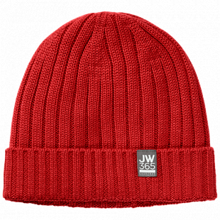 Шапка Jack Wolfskin 365 Stormlock Rip Knit Cap peak red 1908331-2015