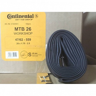 Камера Continental MTB 26-shop, 47-559-> 62-559, S42, 180551 ZCO80551