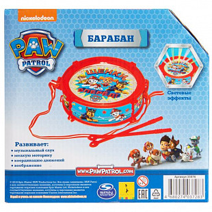 Игрушечный барабан Paw Patrol со световым модулем 35076