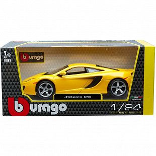 Машинка Bburago 1:24 McLaren MP4-12C (18-21074) yellow