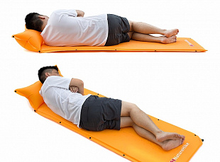 Самонадувающийся коврик Naturehike Wide One man Orange