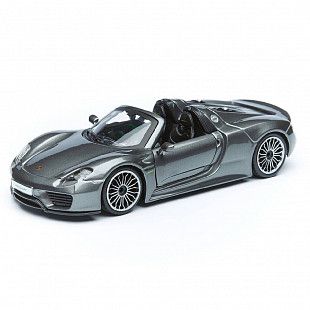 Коллекционная машина Bburago 1:24 Porsche 918 Spyder (18-21076) gray