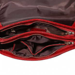 Женская сумка из кожи Pola 9023 dark brown