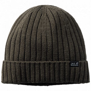 Шапка Jack Wolfskin Stormlock Rip Knit Cap dark moss 1907121-5100