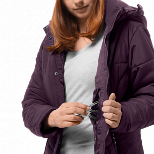 Пальто женское Jack Wolfskin Svalbard Coat Women aubergine