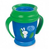 Поильник-непроливайка Lovi 360° Follow the Rabbit 210мл 9м+ 1/535new Blue/Green