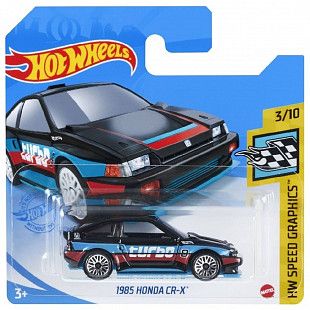 Машинка Hot Wheels Базовой коллекции 1985 Honda Cr-X 90/250 (5785 GTC57)