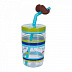 Стакан для воды Funny Straw Electric Blue Mustache 1000-0521