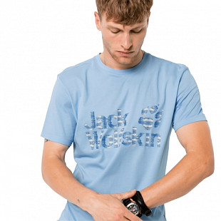Футболка мужская Jack Wolfskin Logo Ocean T M cool water