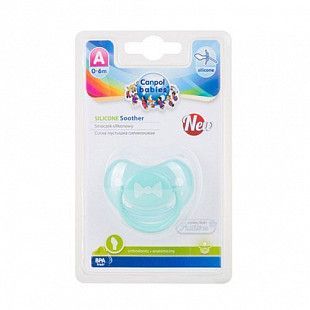 Пустышка анатомическая силиконовая Canpol babies Pastelove 0-6 мес. (22/419) turquoise