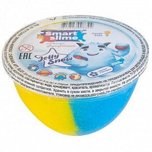 Игрушка-антистресс Genio Kids Мялка-жмялка  "Smart Slime снежный" двухцветный в ассортименте LIZ03F