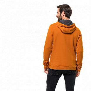Пуловер мужский Jack Wolfskin Slogan Hoody M desert orange