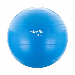 Мяч гимнастический, для фитнеса (фитбол) Starfit GB-104 75 см blue антивзрыв