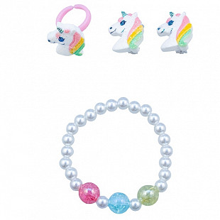 Набор детских украшений Qunxing Toys Радужный единорог R3-5