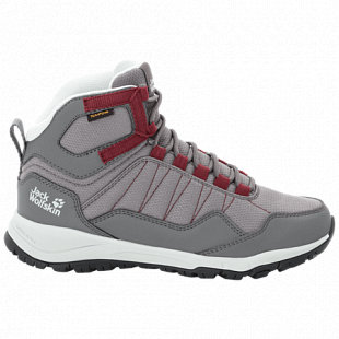 Ботинки женские Jack Wolfskin Maze Texapore Mid W tarmac grey / burgundy
