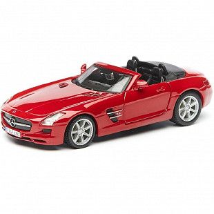 Коллекционная машина Bburago 1:32 Mercedes-Benz SLS AMG Cabrio (18-43035) Red