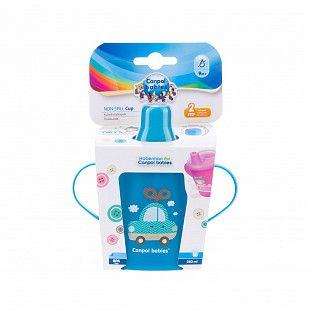 Поильник Canpol babies Non-spill TOYS с ручками 9м+  250 мл (31/200_blu) blue