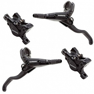 Задний дисковый тормоз Shimano гидравлический BR-M445L (R) с ручкой BL-M445L (R) AM445BRRXRA170 ZSM70348