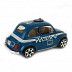 Машинка Bburago 1:43 Fiat 500 Polizia (18-30001/18-30203) blue