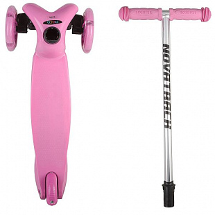 Самокат-кикборд Novatrack Disco-kids Pink 120DISCOKIDS.PN6
