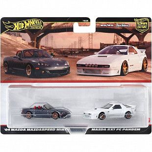 Набор машинок Hot Wheels Mazda RX7 FC Pandem & '04 Mazda Mazdasspeed Miata (HBL96 HRR75)