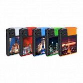 Зажигалка пьезо многоразовая 3D City XHD8888