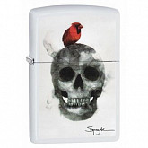 Зажигалка Zippo Steven Spazuk Skull Cardinal 29644