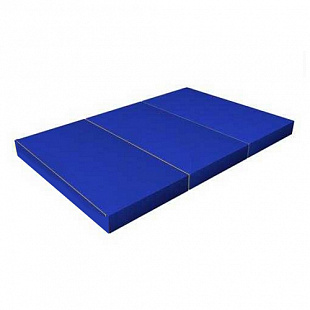 Мат гимнастический складной 1х1,5х0,1 м blue