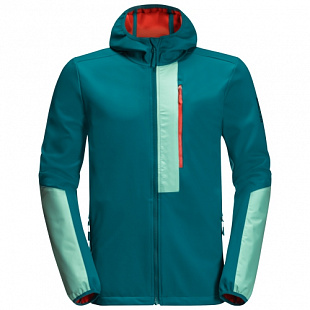 Куртка ветрозащитная мужская Jack Wolfskin 365 Racer Softshell M dark spruce
