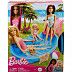 Игровой набор Barbie Развлечения у бассейна (HRJ74)