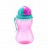 Поильник Canpol babies спортивный со складывающейся трубочкой 12м+ 370 мл (56/113_pin) pink
