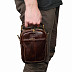 Мужская кожаная сумка Polar 24021 brown