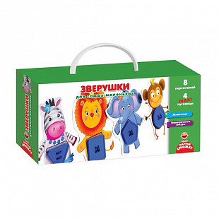Развивающая игра с пуговицами Vladi Toys Зверушки VT2905-11