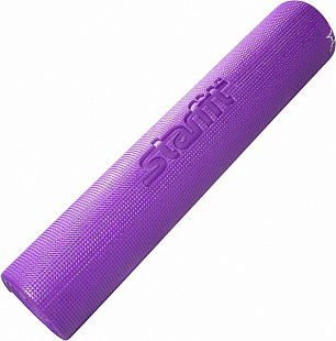 Гимнастический коврик для йоги, фитнеса с рисунком Starfit FM-102 PVC purple (173x61x0,3)