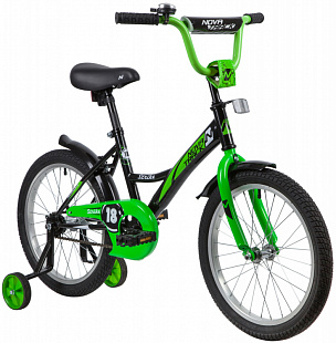 Велосипед Novatrack Strike 18" (2020) 183STRIKE.BKG20 black/green