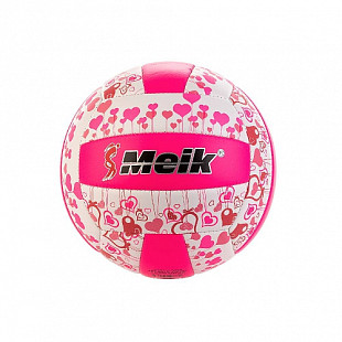 Мяч волейбольный VM-2830 pink/white