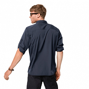 Рубашка мужская Jack Wolfskin Atacama Roll-Up Shirt night blue