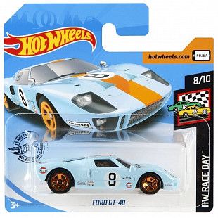 Машинка Hot Wheels Базовой коллекции Ford Gt-40 35/250 (5785 GHC55)
