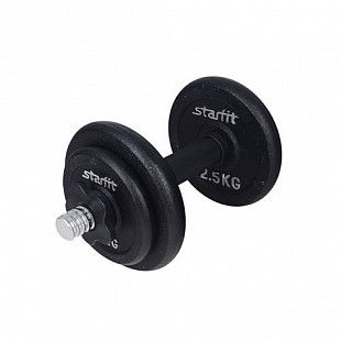 Гантель разборная Starfit DB-715 чугунная в коробке 8 кг black