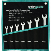 Набор ключей комбинированных Whirlpower с трещоткой 10-19 мм 7 пр 1244-11-B07