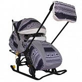 Санки-коляска Snow Galaxy Luxe Финляндия black