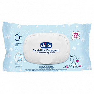 Салфетки очищающие Chicco 0+ мес 72 шт 00009163000000