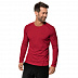 Пуловер мужский Jack Wolfskin Sky Range Longsleeve M red lacquer