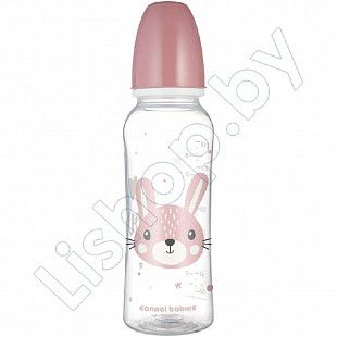 Бутылочка для кормления Canpol babies Cute Animals с узким горлышком 250 мл., 12+ мес. (11/841_pin)