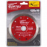 Алмазный круг Wortex 125х22 мм по керамике и керамограниту сплошной AGD12510C2011