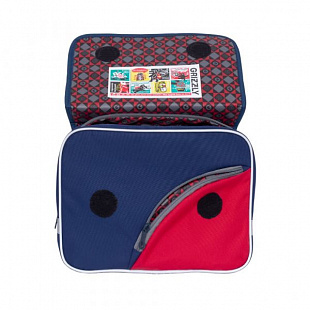 Детский рюкзак для мальчика GRIZZLY RK-997-1 dark blue/grey/red